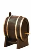 1pc Creative Oak Wine Barrel Type Automatisk tandpetare Holder Press Bucket Dispenser Tandplock Bomullspinne Fall Box Black O 03369587413