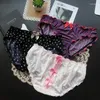 Women's Panties Japanese Girl Love Printing Hip Nylon Ice Silk Sexy Underwear Women Low Waist Hollow Ladies Briefs Cute Lingerie