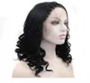 Black Box Braided Wigs For African Women Heat Resistant Fiber Synthetic Lace Front Wig 1b Natural Short Braids Wigs Half Hand Tie5449747