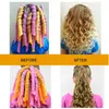 Hair curler No heat Soft Plastic Magic hair roller Spiral Round Curls Factory wholesale 240117