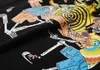 Hoge kwaliteit Ontwerper van luxe T-shirts galeries SKELETON BEACH TEE Skull Beach Thema Gedrukt deptss zomer katoenen T-shirt met korte mouwen T-shirts Maat S-XL