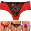 Calcinha feminina mulheres sexy renda aberta lingerie erótica roupa interior transparente crotchless cuecas string