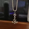 Unisex Designer Pendant Necklaces Cross Flower Do Old Necklace Hip Hop Rock High Version Personality Necklaces