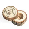 Изготовленная на заказ деревенская деревянная коробка для обручальных колец, винтажная деревянная коробка для колец, деревенское свадебное украшение Favors255z