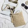 Bolsas de ombro novas mulheres beac tecido palha soulder mensageiro saco com borla boo ollow out crocet crossbody andbag macrame clu purseh24219