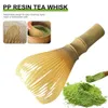 Résine Matcha Fouet Chasen Brosse Outils pour Matcha Thé Vert Poudre Réutilisable Fouet avec Porte-Fouet Thé Cérémonie Brosse 240219