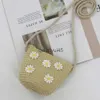 Shoulder Bags andmade Summer Cildren Girls Soulder Bag Daisy Flower Straw Messenger Kids Keys Coin Purse Cute Princess Mini andbagH24219