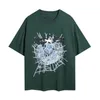 Spider T-shirt Designer T-shirt SP5der Shirt Tshirt 555 Designer 555 Shirt Spider Shirt 555 SP5DER SP5DER CARRIEUR CORDE COTTON BRODERIE LETTRE LOBE SUMME A12