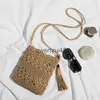 Bolsas de ombro novas mulheres beac tecido palha soulder mensageiro saco com borla boo ollow out crocet crossbody andbag macrame clu purseh24219