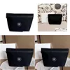 Sacs de rangement Designer Sac en toile noire Instagram Logo classique Maquillage imprimé Grande capacité Toilettes pour femmes Stockage de littérature publique Ha Otowt