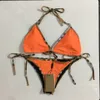 Costume da bagno da spiaggia estivo bikini da donna Costume da bagno sexy in bikini con fionda Fashion Brand B Style Costume da bagno due set