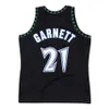 Garnett Timberwolve Kevin Basketball Jersey Minnesotas Latrell Sprewell Stephen Marbury Jr Isaiah Rider Wally Szczerbiak Mitchell 및 Ness Throwback L