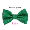 Accessori per capelli Clip di bowknot scintillanti per bambini 2 pezzi / lotto Ragazze Sparkle Love Forcine Barrettes J131