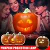 Halloween Flash parlant animé LED citrouille jouet lampe de Projection pour la fête à la maison lanterne décor accessoires goutte Y201006237u