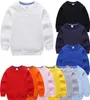 Children039s Hoodies Sweatshirts Meisje Kinderen Witte T-shirt Katoenen Trui Tops voor Baby Jongens Herfst Effen Kleur Kleding 19 jaar7288236