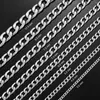 Chains 3mm-11.5mm Width Stainless Steel Cuban Link Chain Classic Curb Necklace Silver Color For Men Women Jewelry 14 To 40 Inches