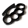 Thickened Metal Finger Tiger Four Ring Buckle Fist Outdoor Self Designer Defense Fitness Hand Brace Edc Tool 6WXL