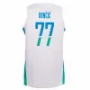 2022印刷された男性Eurobasket Slovenia Luka Doncic Basketball Jerseys 3 Goran Dragic 10 Mike Tobey 11 Jaka Blazic 30 Zoran Dragic 8 Edo Muric Blue White Alternate