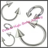 300st Cone Horseshoe Curved Circular Barbell Horse Shoe 16g Eyebrow Ring Bar 316L Steel Body Piercing Smycken olika 240127