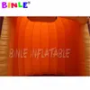 wholesale 5mH (16.5ft) artificial inflatable pumpkin tent for halloween decoration outdoor event orange stage tunnel with blower