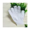 Brosses de bain Éponges Épurateurs Blanc Nylon Corps Gants de douche Exfoliant Gant Épurateur Spa Mas Peau Morte Cellule En Gros Drop De Dhpf8