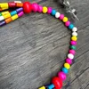 Цепочки 2024, богемное многослойное красочное длинное ожерелье из африканских бусин, деревянная цепочка для свитера, винтажная эффектная подвеска