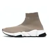 Luxe Fashion Speeds 2.0 Chaussures Bottes Plate-forme Baskets Hommes Femmes Designer Chaussette Chaussures Clear Sole Runners Vintage Speed Trainers DHgate Chaussures Bottes d'hiver Taille 45 S19