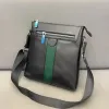 Słynna projektantka Czarna skórzana teczka na czarne paski, torba laptopa, torba biurowa, torba crossbody, torba na ramię