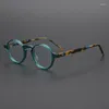 Occhiali da sole Occhiali da lettura anti luce blu Uomo Donna Occhiali da vista rotondi vintage in acetato Montatura per occhiali da vista ottici tartarugati neri