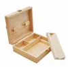 HORNET Wooden Stash Box With Rolling Tray Natural Handmade Wood Tobacco and Herbal Storage Box For Smoking Pipe Accessories FmHS2287306