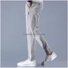 Men'S Pants Mens Golf Trousers Quick Drying Long Comfortable Leisure With Pockets Stretch Relax Fit Breathable Zipper Design Drop De Dhonx