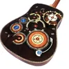 41 D Barrel D45 Series Full Abalone Bay inlaid أصابع أسود غيتار صوتي صوتي