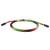 Pulseras con dijes 2/3/5 Pulsera trenzada budista tibetana Mujeres Hombres Nudos degradados Yoga Meditación Ajustable Colorido Pareja Amante Brazalete