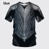 Men's T Shirts Medieval Armor 3D Print Shirt Casual Funny Round Neck Short-sleeved T-shirt