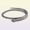 Дизайнерский браслет-змея, серебряные весы, роскошные ювелирные изделия, мужские и женские ретро-открытые браслеты, не вызывают аллергии, никогда не выцветают2459367