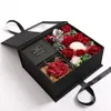 バレンタインの香りの石鹸人工ローズバスエンジェルローズギフトボックス結婚式の誕生日ガールフレンドロマンチックな香りの花びらC285m
