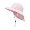 Breda randen hattar anpassade surf hatt cap upf 50 vattensporter bulle för kvinnor med hårsirap väskor strand bärbar visir