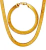 Men Jewelry Sets Classical Hip-Hop 18K Real Gold Plated Bracelets Necklaces Thick Chain6129957