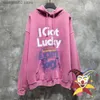 Herren Hoodies Sweatshirts 2024fw Washed Pink Vetements Hoodie Männer Frauen i Did Nothing Just Got Lucky Vintage Kapuzenpullover in Übergröße T230602