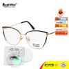 Customize Prescription Eyeglasses Women Cat Eye Recipe Glasses Frame Fill Optical Lenses Myopia Progressive Spectacles 76008 Ultraviolet Ray