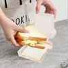 Vorratsflaschen Lunchbox Wiederverwendbares Bpa-freies transparentes Brot Leichter Lebensmittelbehälter für Toastsandwiches Tragbare Qualität Leicht zu reinigen