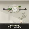 Wandklokken Scandinavisch modern design Stille 3D grote minimalistische klok Art Metal Xenomorph Slaapkamer Horloge Murale Home Decor