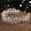 Grampos de cabelo noiva casamento headbands pérolas projetos macio corrente hairbands cristal tiaras e coroas jóias elegantes para mulheres meninas