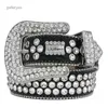 Men Women Bb Simon Belt Luxury Designer Retro Needle Buckle Belts 20 Color Crystal Diamond 4VEU