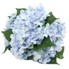 Декоративные цветы 4X искусственный шелк 7 букет гортензий с большой головкой для свадебной комнаты дома El вечерние украшения синий