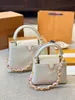 2024 Verkopen als warme broodjes 7A Topkwaliteit Ontwerpers Schoudertas Dames Handtas Capucines BB Tote Bag VROUWEN S Lederen Clutch Pouch Emaille Keten Tas