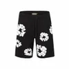 Designer Men's Shorts Foam Print Vintage High Street Summer Men's Beach Sport Casual Cotton Shorts Streetwear