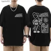 Erkekler Tişörtleri Rock Band Arktik Maymunlar Albüm Grafik T Shirt Erkekler İçin Kadın Giysileri Harajuku Hip Hop Tee Fild Moda Günlük Boyut Tişört Q240220