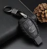 W przypadku mercedes-fob, etui fob klucza samochodu dla Mercedesa A c e s klasy GLK CLA GLC GLC GLE CLS SLK AMG E260L C200L- Black Weave Keychain2381078