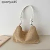 Shoulder Bags Woven Stiing Bag Womens Casual Soft Straw Soulder Bag Beac Ins Designer Luxury Bag Tote Bag Trend Sac A Mains FemmeH24220